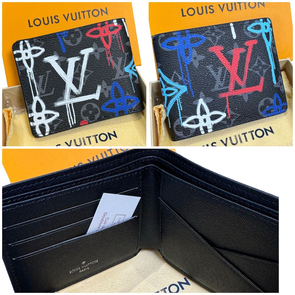 Портмонета от естествена кожа Louis Vuitton,gucci