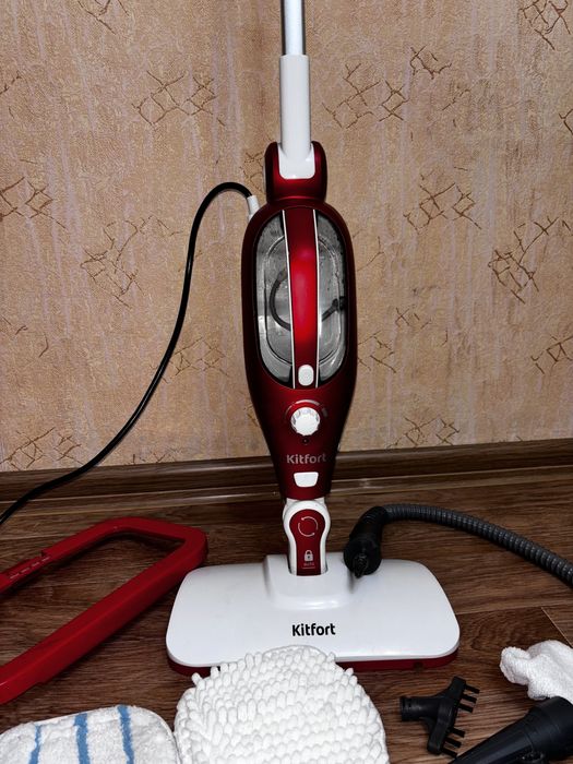 Пароочиститель Kitfort KT-1005-2 красный