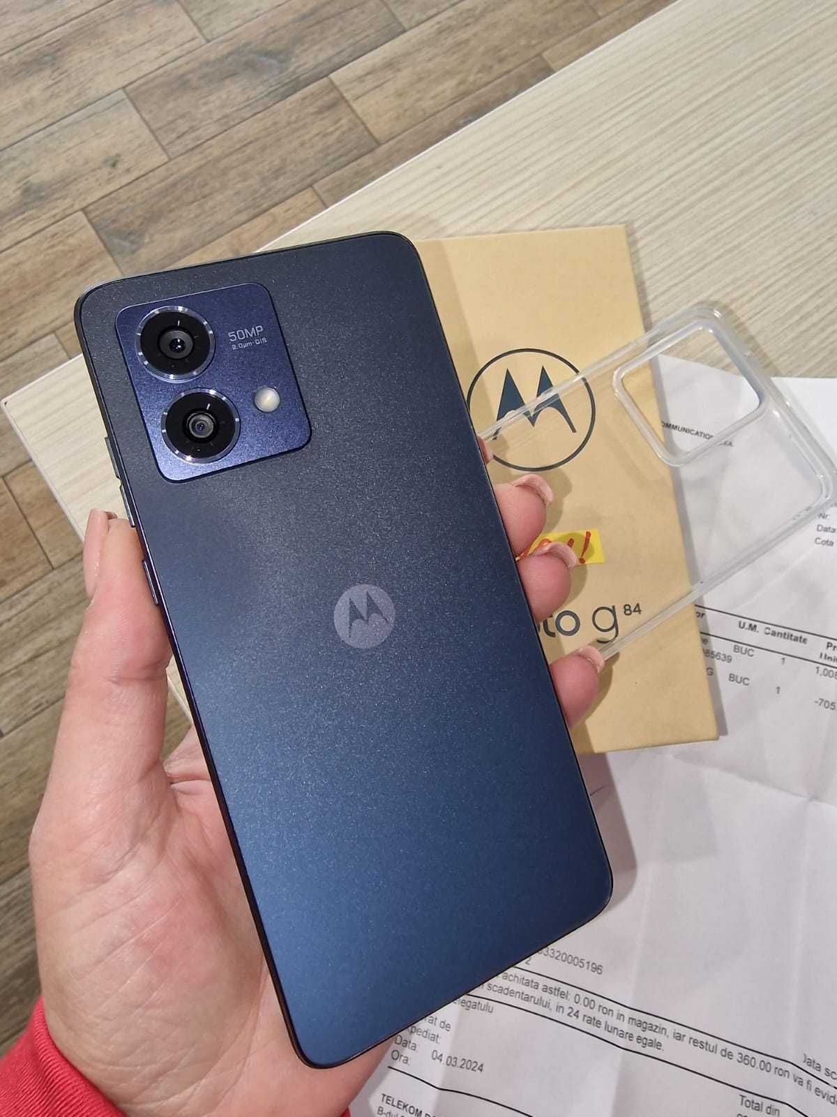 Motorola G84 5G, 256GB/12GB RAM, garantie, Blue, NOU!
