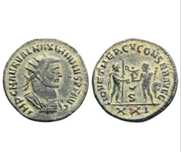 Римска монета Максимиан (Antoninianus Maximianus 286-305 сл.хр.)