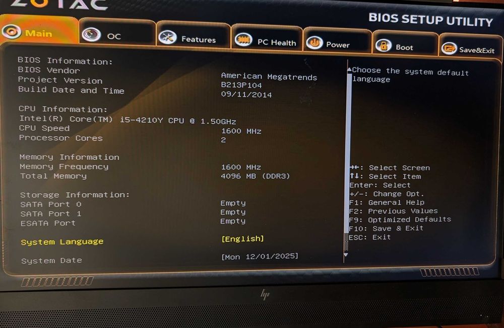 Mini calculator Zotac Shuttle fără HDD / fără alimentatoare