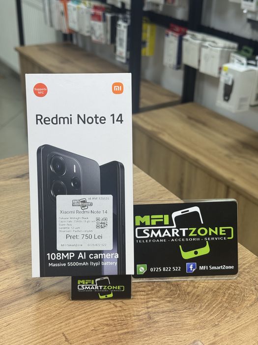 Xiaomi Redmi Note 14 - Sigilat - Capacitate 256Gb - Garantie
