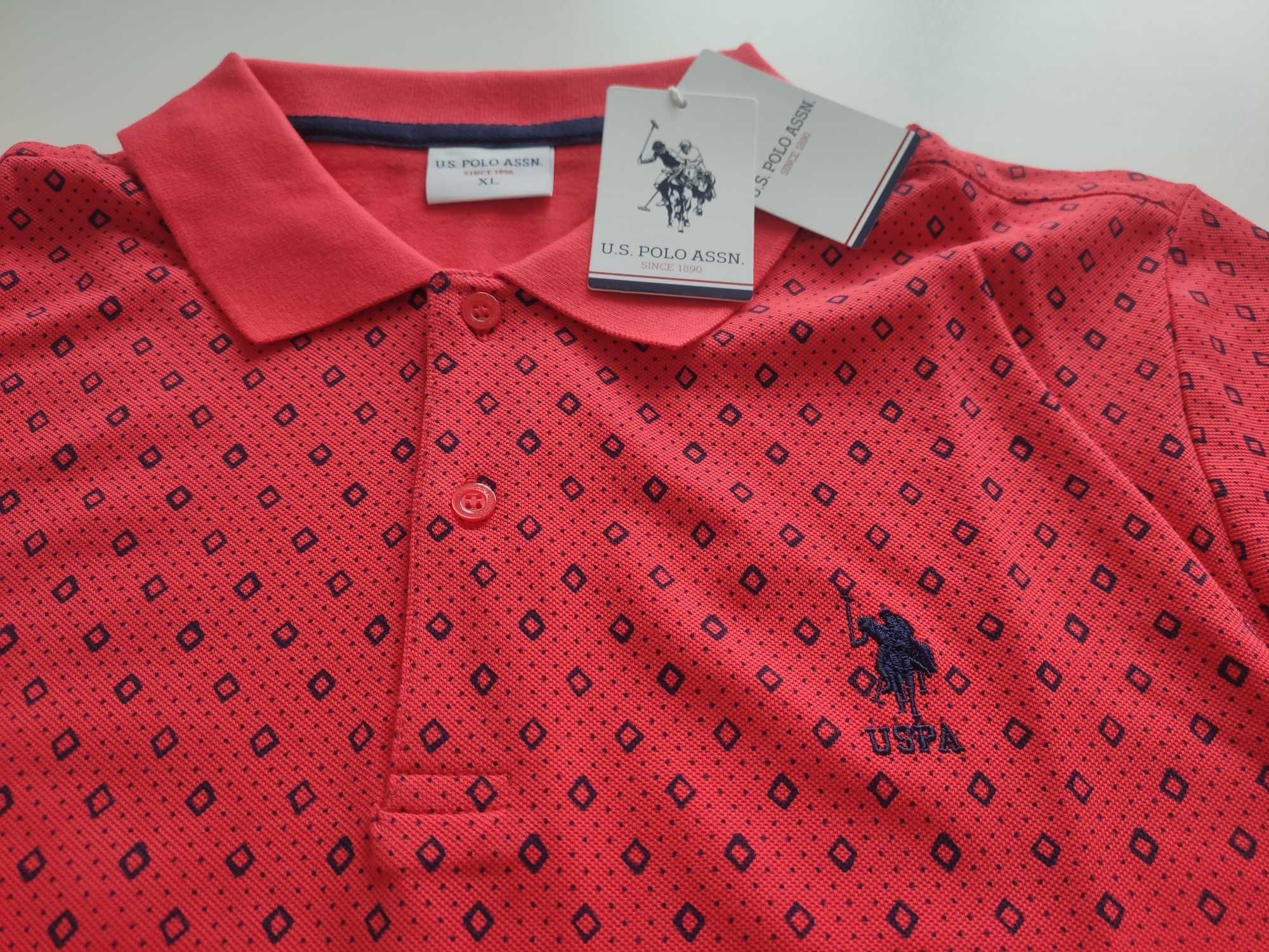 U.S. Polo Assn. Оригинална мъжка тениска М , 2 МОДЕЛА