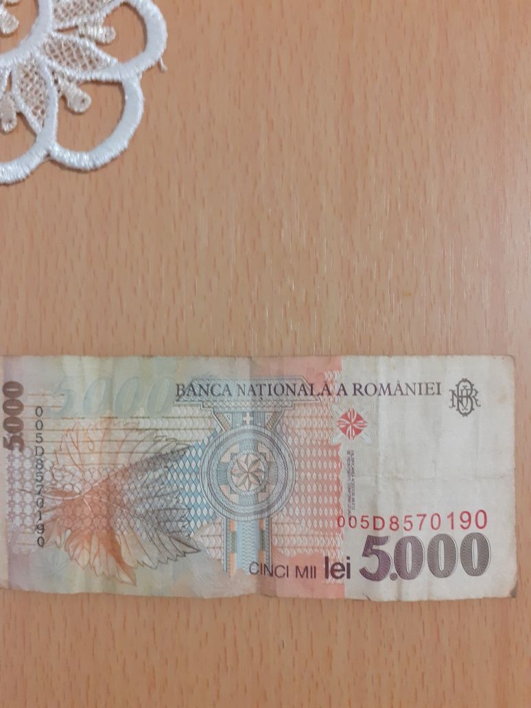Bancnota 5000 lei din 1998