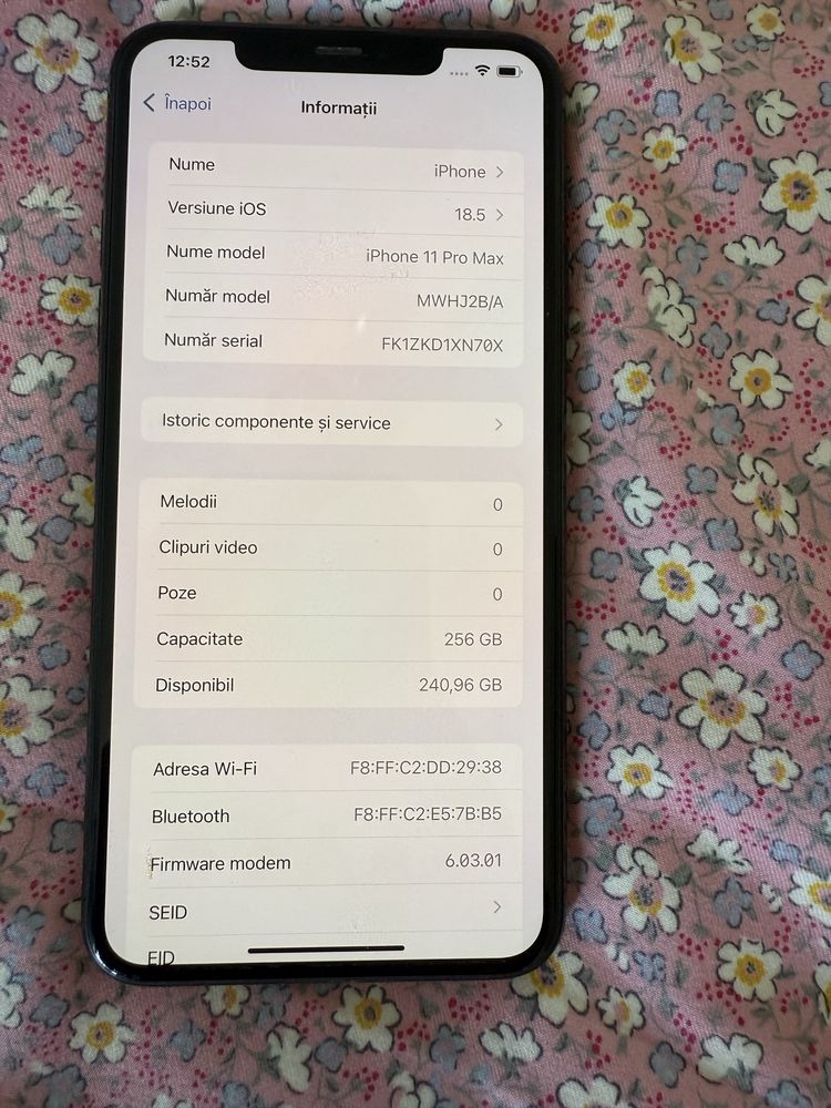 Iphone 11 pro max 256 gb