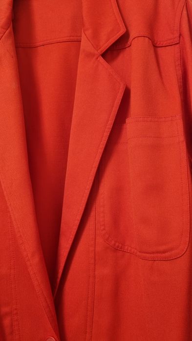 Sacou supradimensionat rosu 44