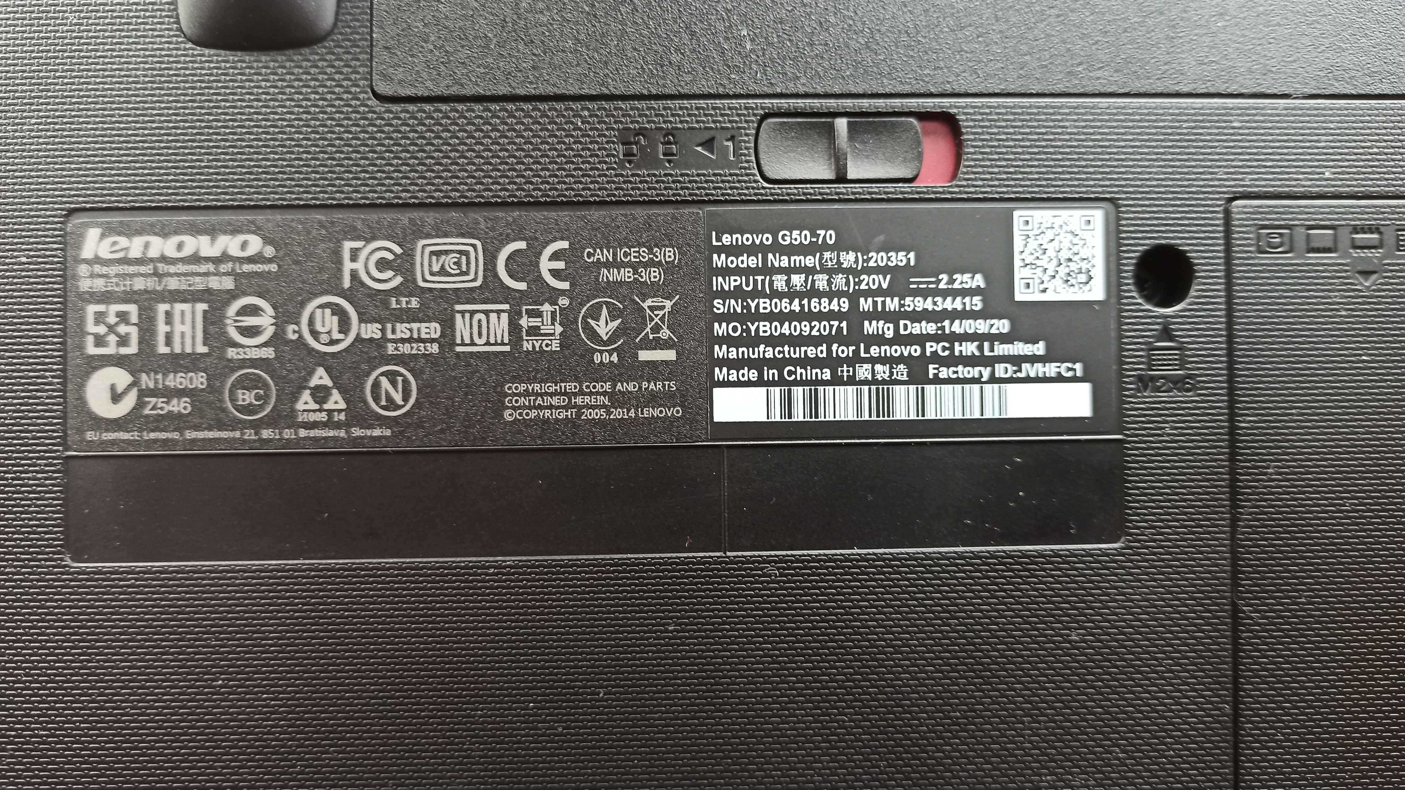 Laptop Lenovo B50-70, i3, 8 GB