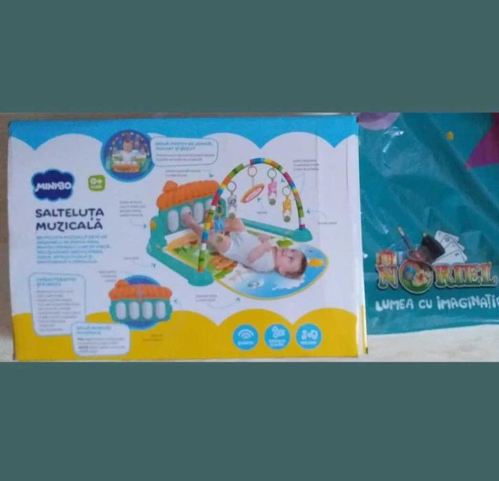 Salteluta muzicala- Minibo 0+Luni 60x75x42 cm