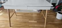 Birou 120x70 cu cadru din lemn masiv
