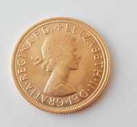 Златна монета - суверен Елизабет 1964