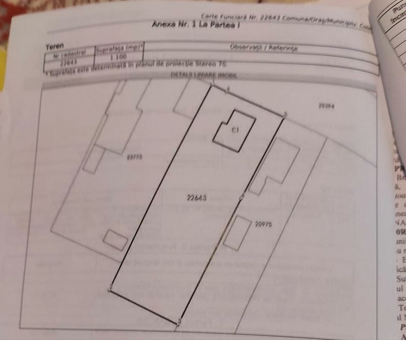 Teren intravilan 1100mp