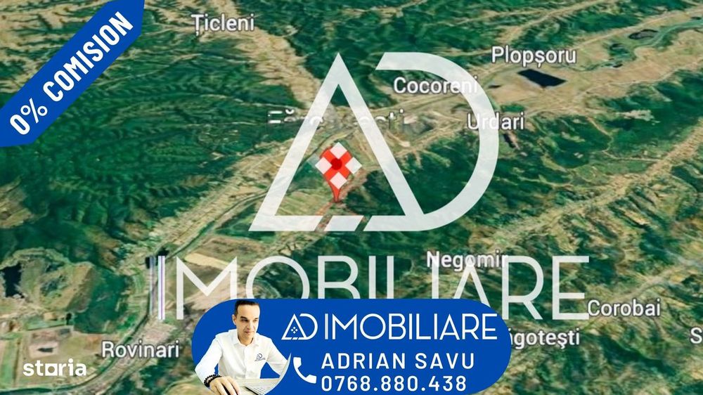 Teren de vânzare extravilan comuna Fărcășești, județul Gorj