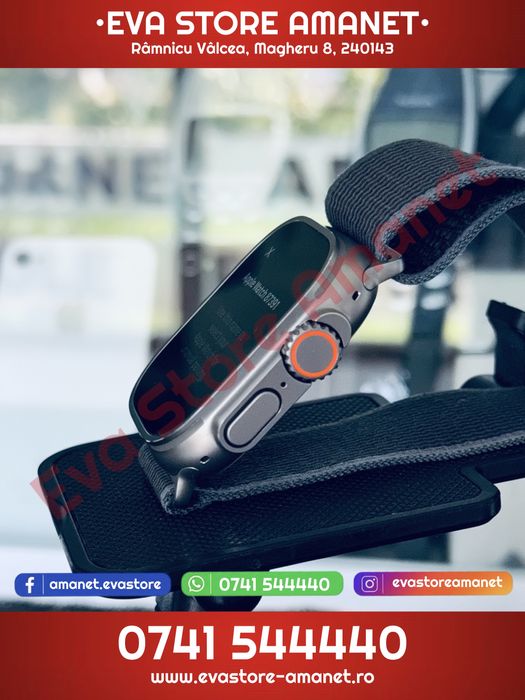 Apple Watch Ultra 2 Titanium Blue/Black 49mm A2986 Trail Loop Band