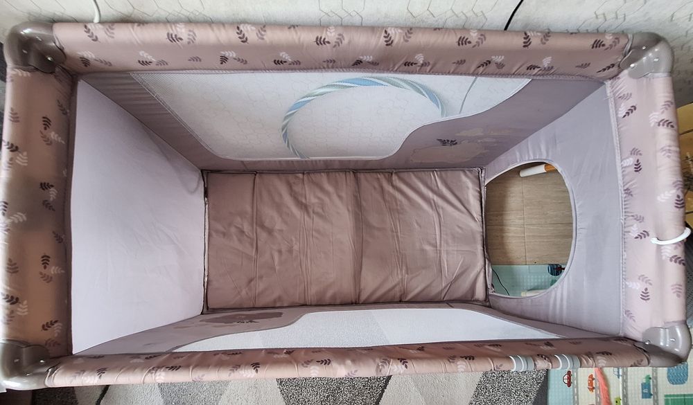 Преносима бебешка кошара 1 ниво за спане и игра Lorelli Moonlight