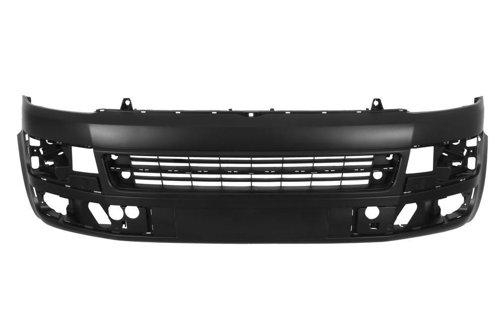 Bara fata VW Transporter (T5), 10.2009- Model Caravelle, grunduit, cu gauri pentru senzori de parcare, 7E5807217GRU