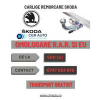 Carlige remorcare Skoda - 5 Ani Garantie