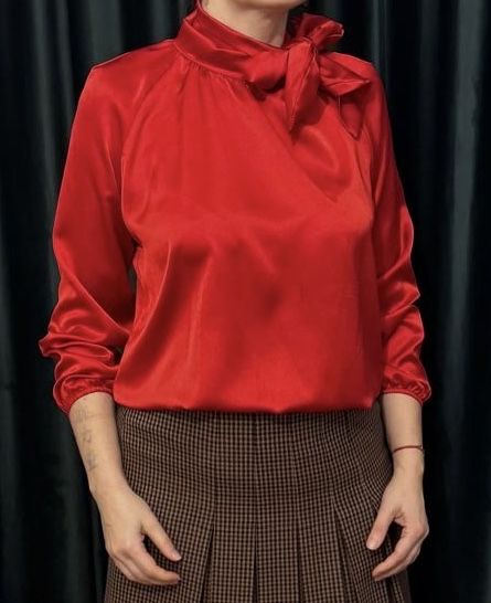 Bluza eleganta rosie