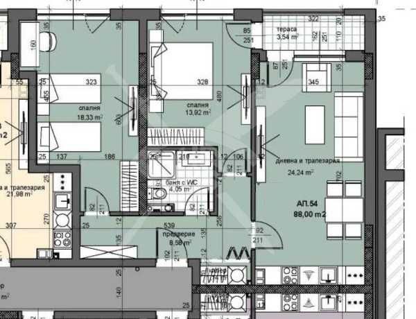 Тристаен апартамент в Тракия с акт 16!89500
