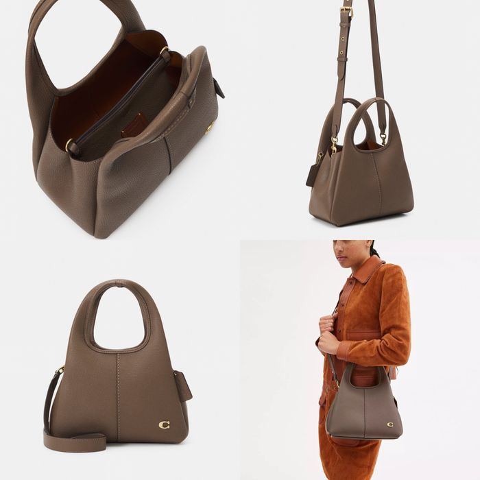 Coach Lana Shoulder Bag , цвят Dark Stone