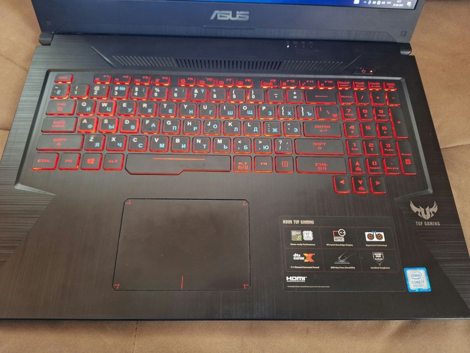 Ноутбук продаётся asus FX705G EW038 (i7-8750H/BGA)
