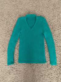 Блуза (пуловер), ръчно плетиво, размер XS-S, нова