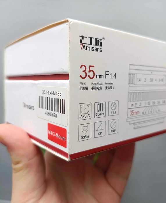 Obiectiv 7Artisans 35mm F1.4 MFT/M43 (aproape NOU, la cutie)