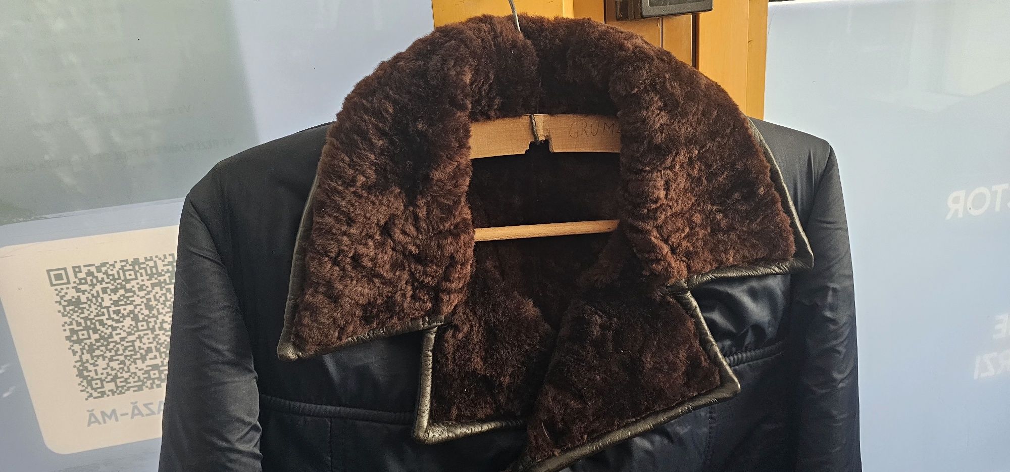 Cojoc bărbătesc original cu blană