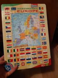 Puzzle harta europei