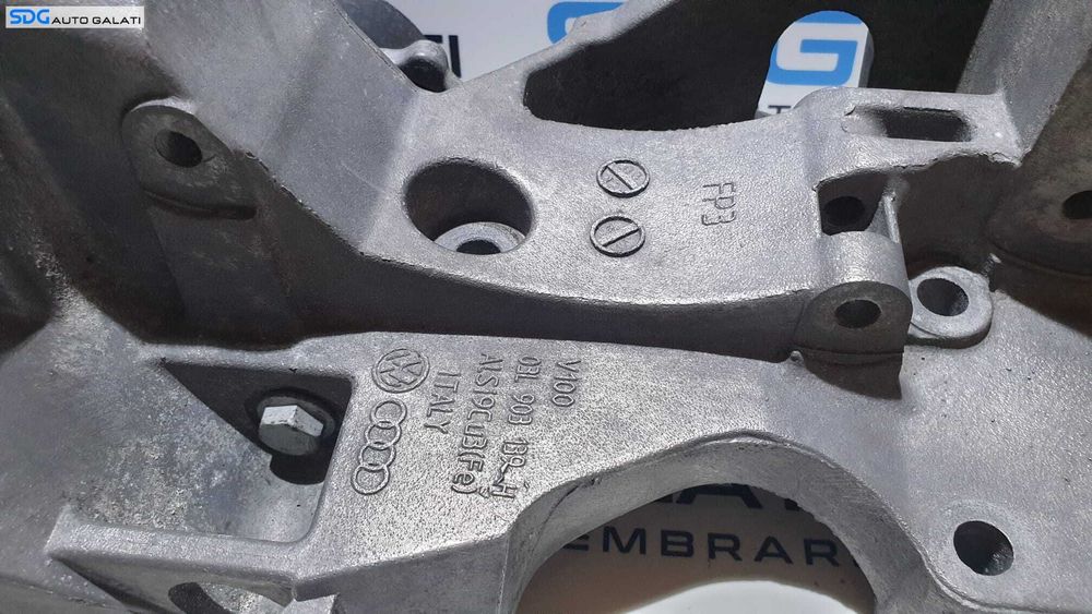 Suport Alternator Accesorii Motor cu Rola Intinzatoare Curea Audi Q5 2.0 TDI CAHA CAHB CAGA CAGB 2009 - 2018 Cod 03L903139H