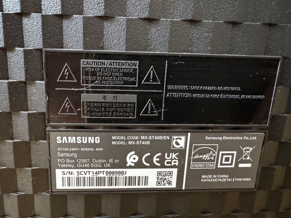 Аудио система/саунд тауър Samsung MX-ST40B