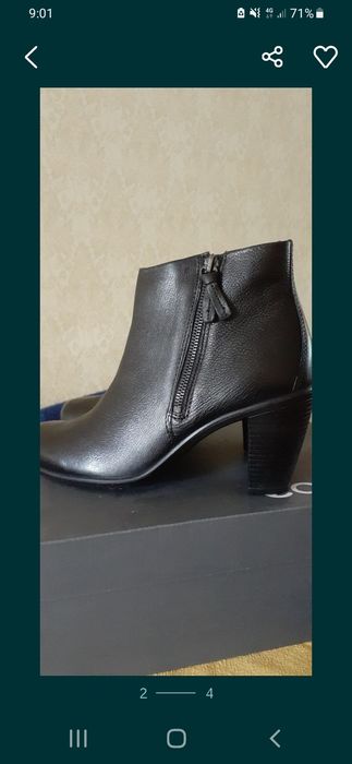 Прожам обувь,натуральнпя кожа.Фирма ессо.Новые.Цвет чёрный.
