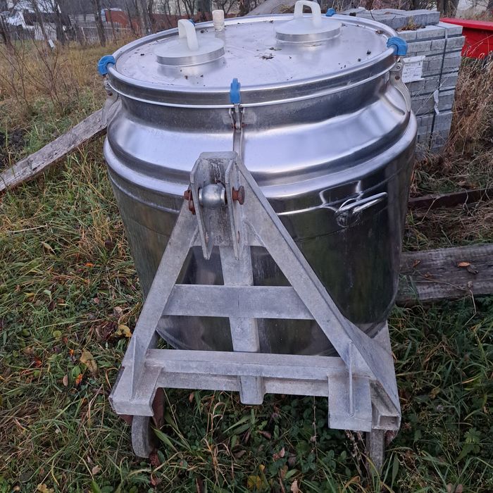 Tank racitor lapte 500 litri prindere pe 3 puncte cu roti