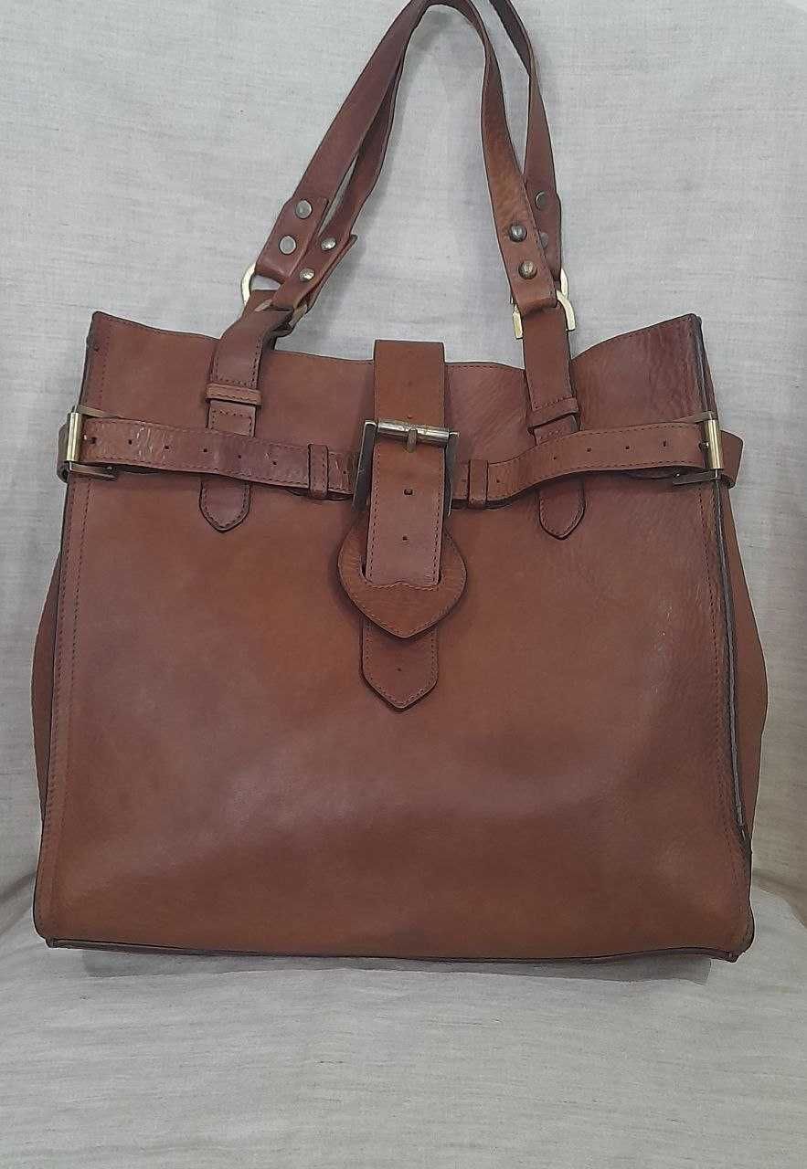 MULBERRY Elgin Brown сумка в стиле "Тихая Роскошь" / Made in England