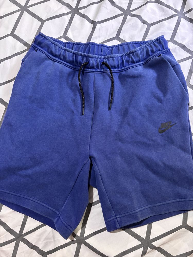 Къси гащи Nike Tech Fleece Wash Deep Royal Blue