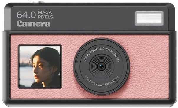 Нова Детска цифрова камера с двойна леща HD видео компактен фотоапарат