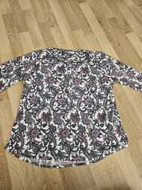 5лв и подарък Мека памучна блуза с флорален мотив размер L XL