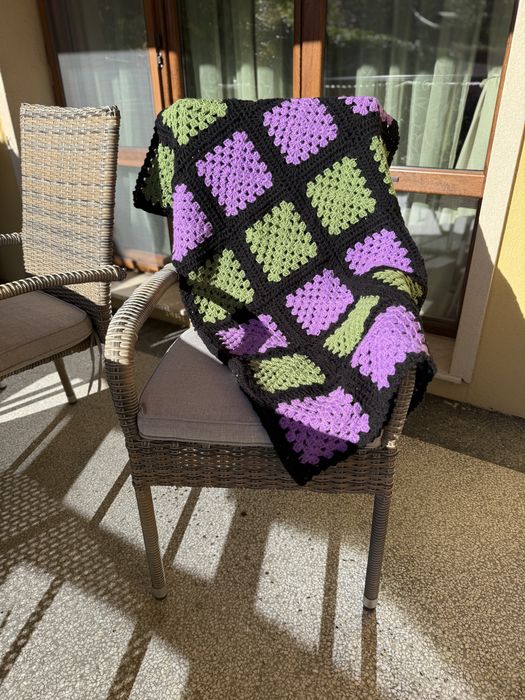 Ново Ръчно плетено одеяло