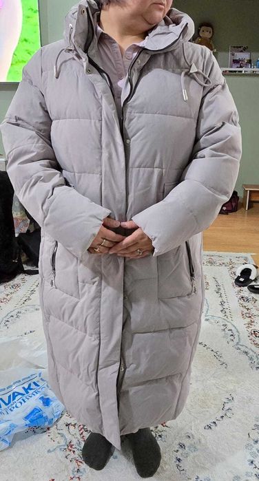 Шуба мутоновая б/у, и пуховик новый