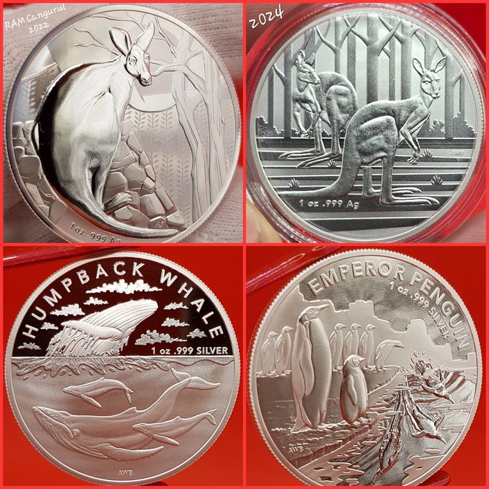 Australia Royal Mint RAM Zoo+ monede lingou argint 999 pur