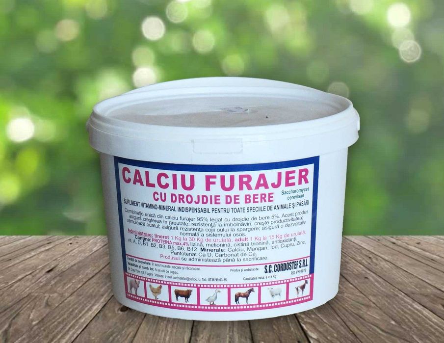 Calciu cu drojdie de bere galeata 5 kg