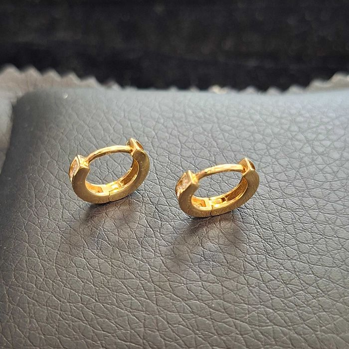 ( B30851.2 / Ag28 Doi Baieti ) Cercei Aur 14K - 2.03 grame / 868 lei