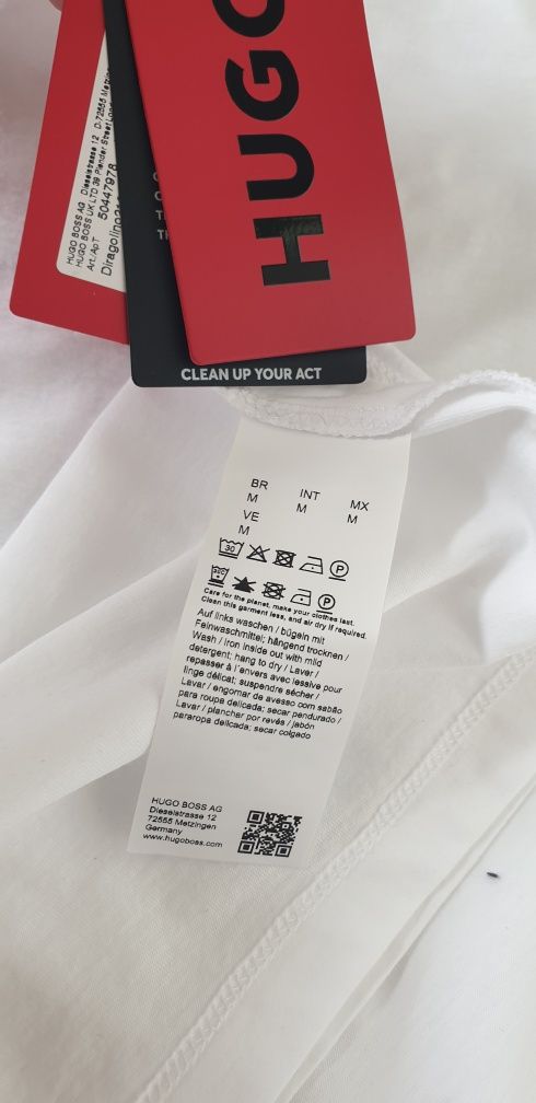 Hugo Boss HUGO Diragolino212 Cotton  M НОВО! ОРИГИНАЛНА Мъжка Тениска!
