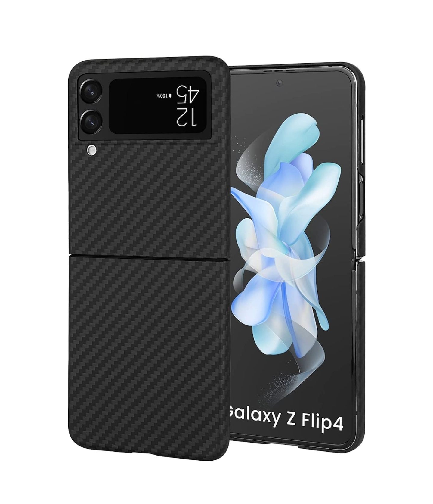 Carcasa, husa kevlar imitatie carbon pentru Samsumg Flip4