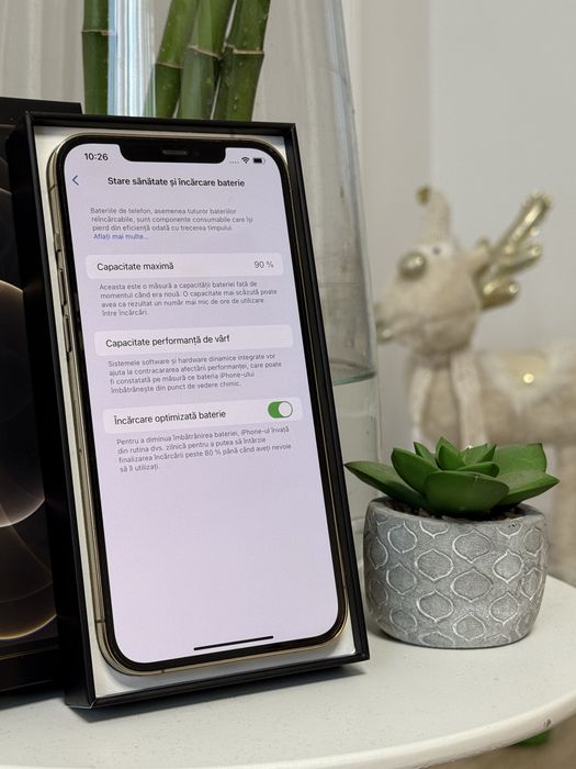 iPhone 12 Pro Max - Gold - 90% - Impecabil - Liber de retea