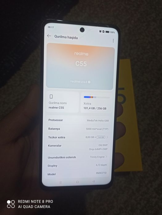 Realmi c 55 holati zor