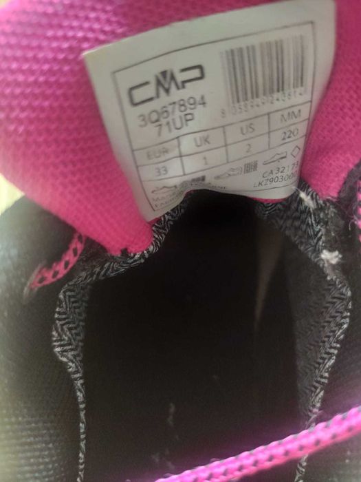 Papuci sport/adidasi CMP pentru fete, marimea 33