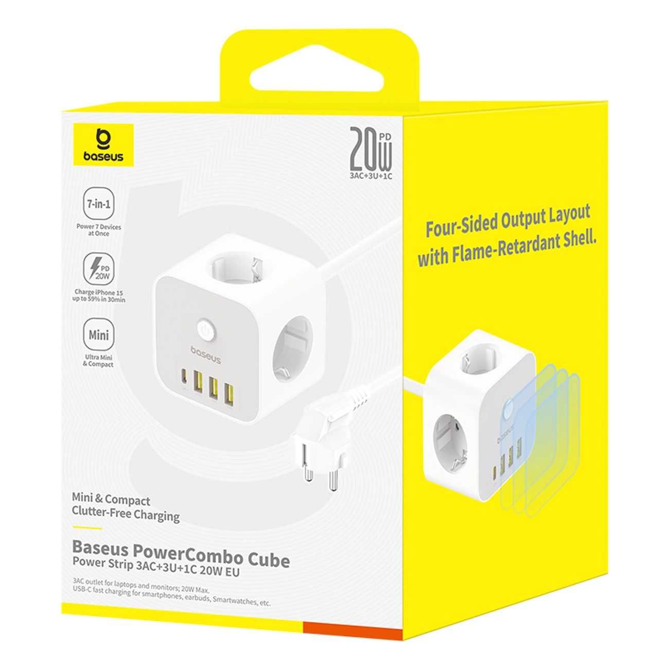Разклонител Baseus PowerCombo 7 in 1