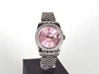 Rolex Datejust Pink Dial Diamond Bezel Часовник