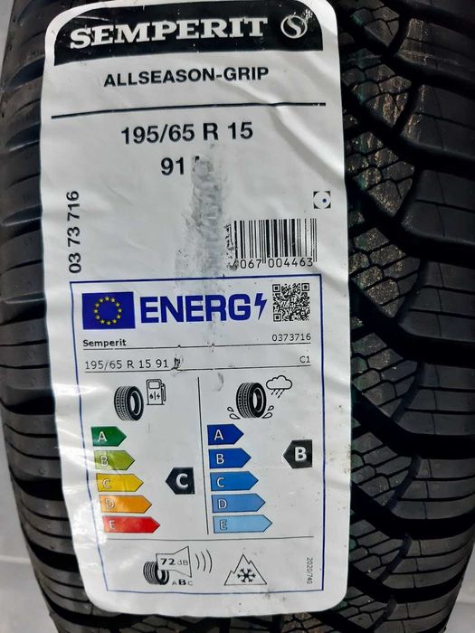 Roti complete iarna noi pe 15", 5/112 cu Semperit 195/65/R15