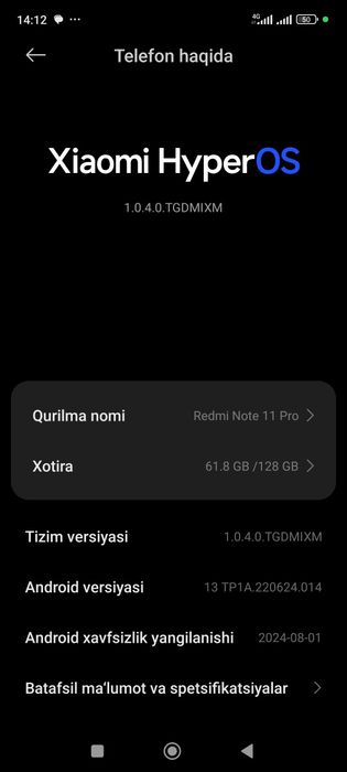 Redmi note 11 pro